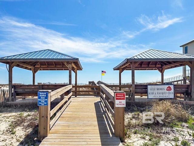 view of home's community featuring a gazebo