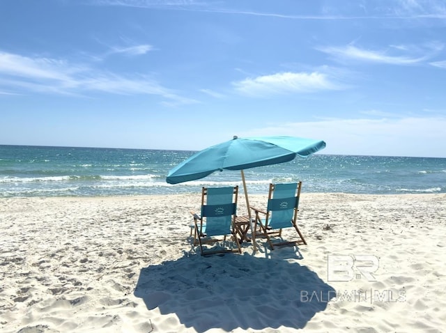 water view with a beach view