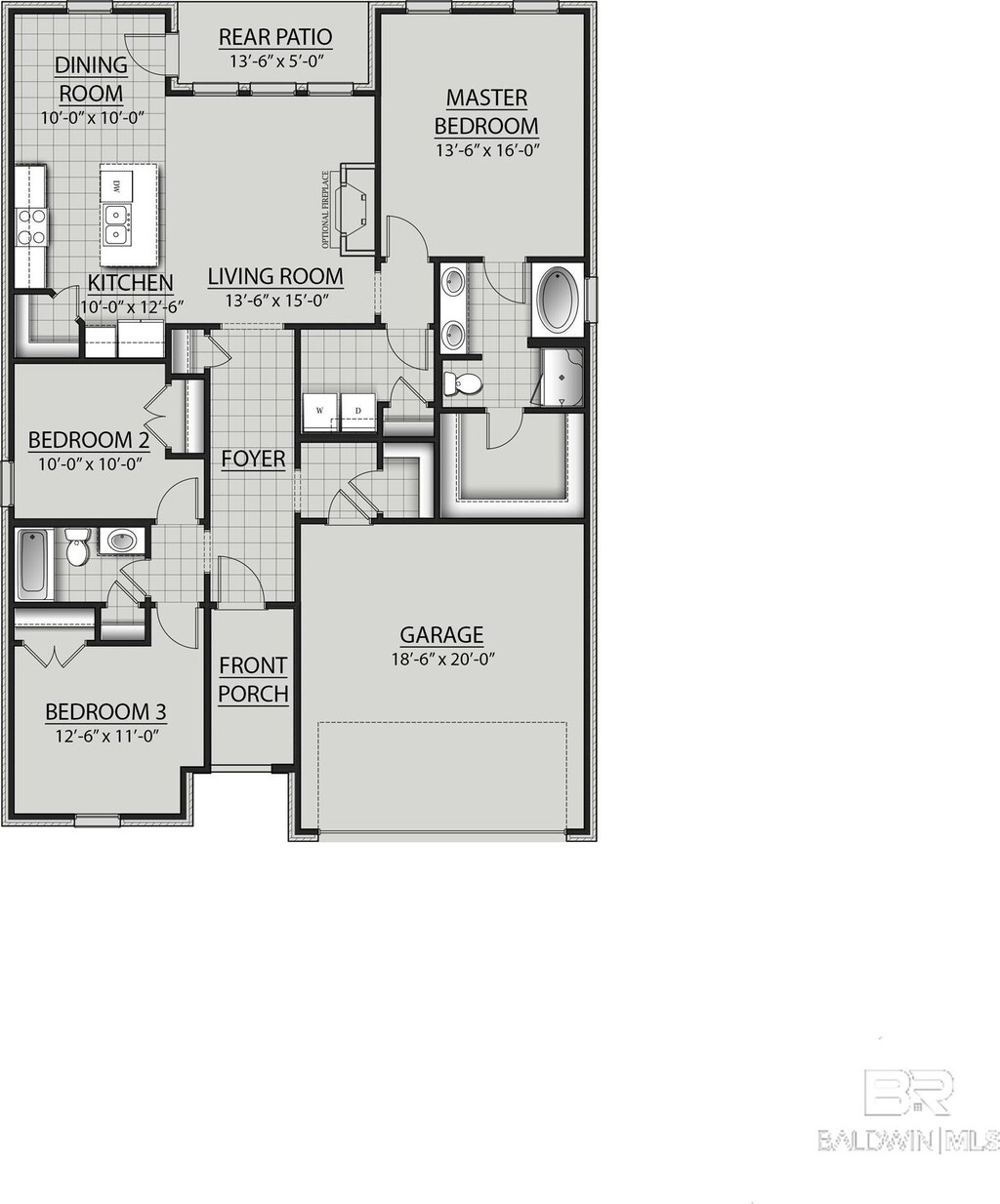 1578 Fenton Cir, Foley, AL 36535 - floor plan