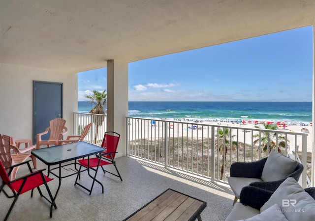 24770 Perdido Beach Blvd Unit 402, Orange Beach, AL 36561 - balcony with view of water and beach