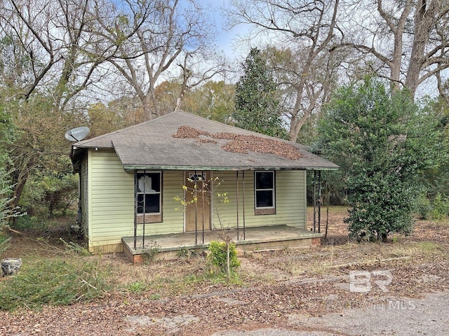 bungalow-style house featuring a porch