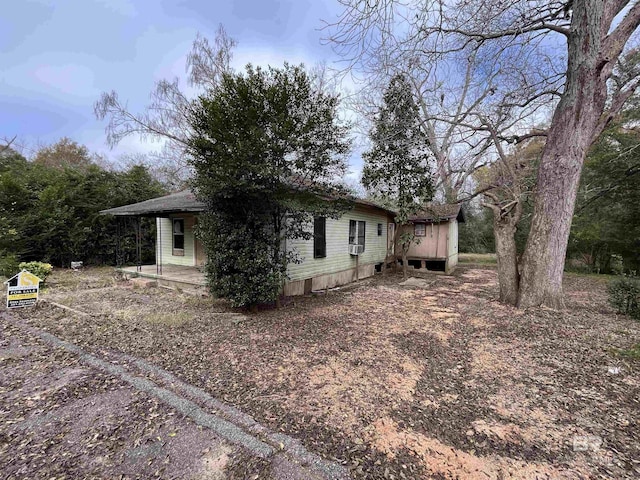 exterior space featuring covered porch