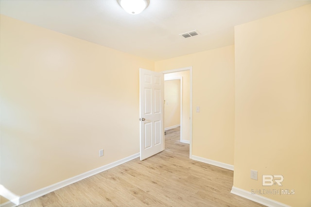 109 Palmer St, Brewton, AL 36426 - spare room featuring visible vents, baseboards, and light wood finished floors