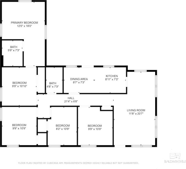 109 Palmer St, Brewton, AL 36426 - floor plan