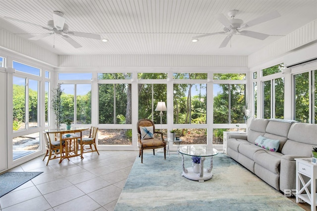 view of sunroom / solarium