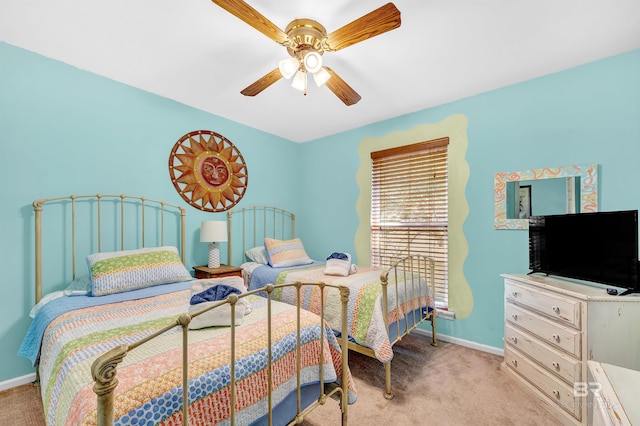 14752 State Highway 180, Gulf Shores, AL 36542 - bedroom featuring carpet and a ceiling fan