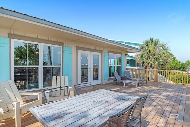 14752 State Highway 180, Gulf Shores, AL 36542 - wooden terrace with french doors