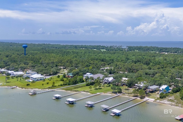 14752 State Highway 180, Gulf Shores, AL 36542 - drone / aerial view of a large body of water and a forest