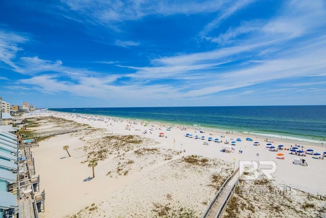 water view with a beach view