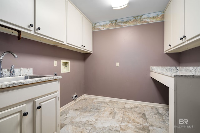 6 Pirates Ln, Spanish Fort, AL 36527 - washroom featuring cabinet space, hookup for a washing machine, and electric dryer hookup
