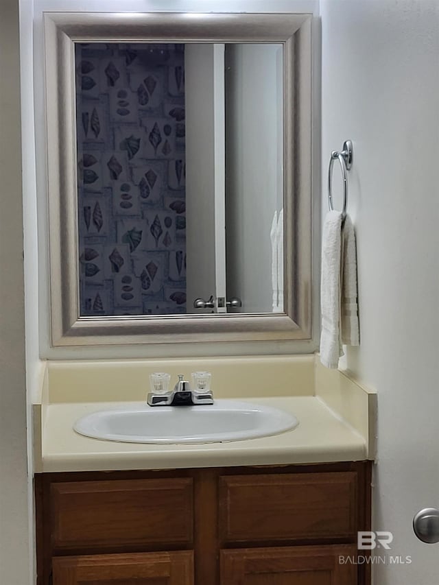 bathroom featuring vanity