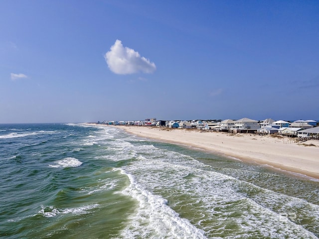 property view of water with a view of the beach