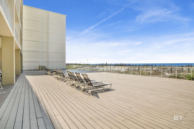409 E Beach Blvd Unit 184, Gulf Shores, AL 36542 - wooden terrace featuring view of water and beach
