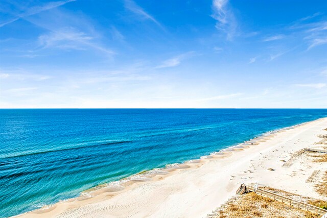 water view featuring a view of the beach