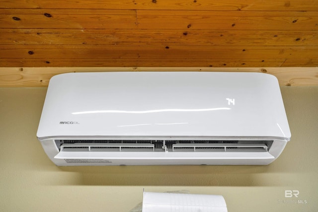 details with a wall mounted air conditioner