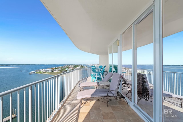 28107 Perdido Beach Blvd Unit D1005, Orange Beach, AL 36561 - balcony featuring a water view