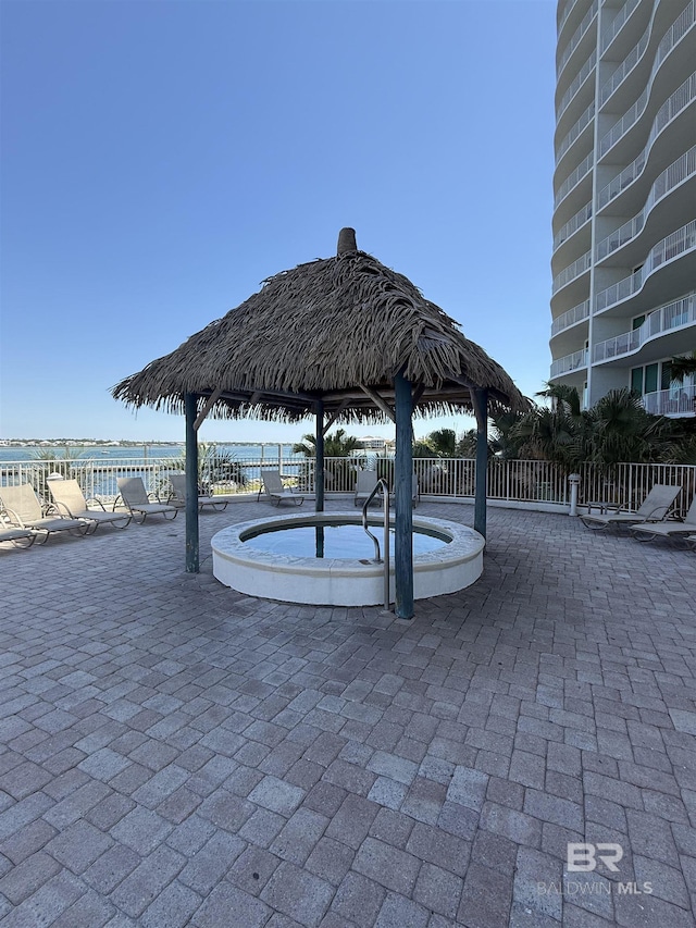 28107 Perdido Beach Blvd Unit D1005, Orange Beach, AL 36561 - view of home's community with a gazebo and a patio area