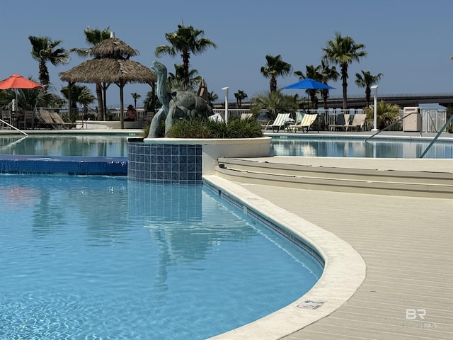 28107 Perdido Beach Blvd Unit D1005, Orange Beach, AL 36561 - community pool with a gazebo and a patio area