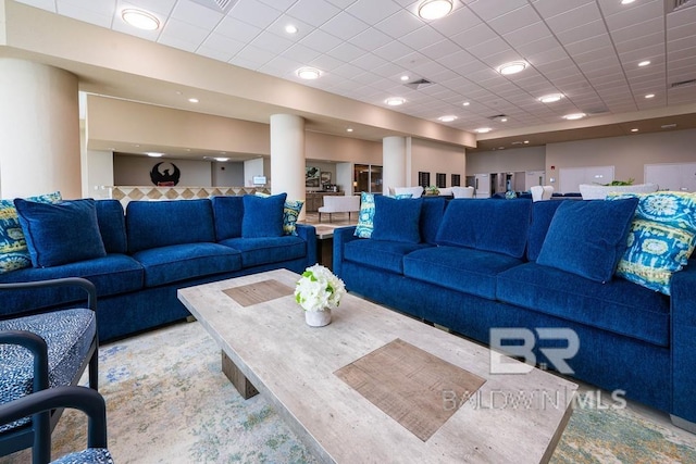 view of living area
