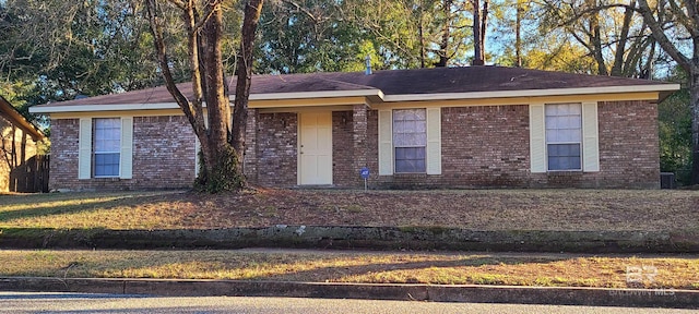 ranch-style house with central AC