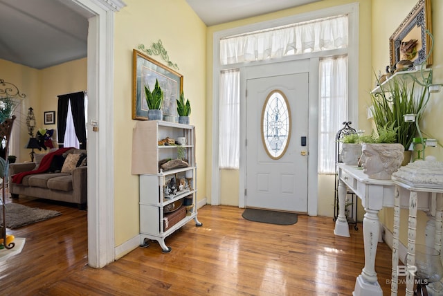 entryway featuring light wood-type flooring