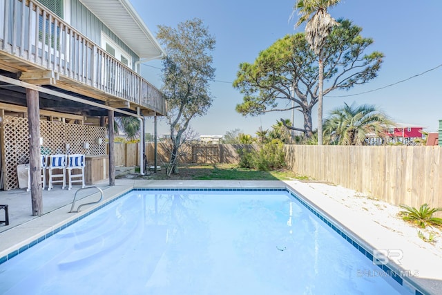 684 Chickasaw Rd, Gulf Shores, AL 36542 - view of pool featuring a fenced backyard and a patio area