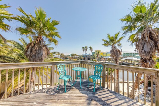 684 Chickasaw Rd, Gulf Shores, AL 36542 - view of wooden deck