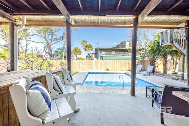 684 Chickasaw Rd, Gulf Shores, AL 36542 - view of swimming pool with a fenced backyard and a patio