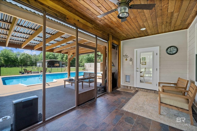 1609 Makaira Dr, Foley, AL 36535 - view of pool with ceiling fan