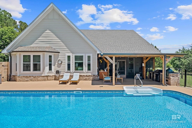1609 Makaira Dr, Foley, AL 36535 - view of pool with a patio area and area for grilling