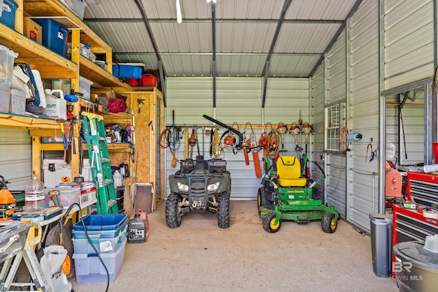 1609 Makaira Dr, Foley, AL 36535 - garage featuring metal wall