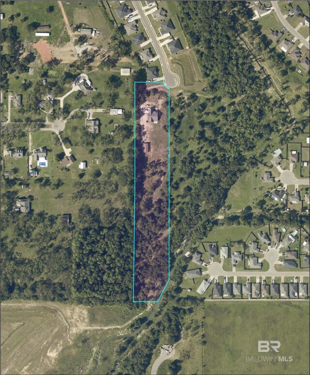 1609 Makaira Dr, Foley, AL 36535 - map / location with property boundaries highlighted