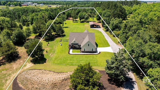 1609 Makaira Dr, Foley, AL 36535 - view of subject property featuring property boundaries highlighted and a forest