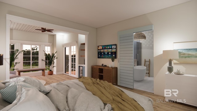 16880 Brigadoon Trl, Gulf Shores, AL 36542 - bedroom with wood finished floors