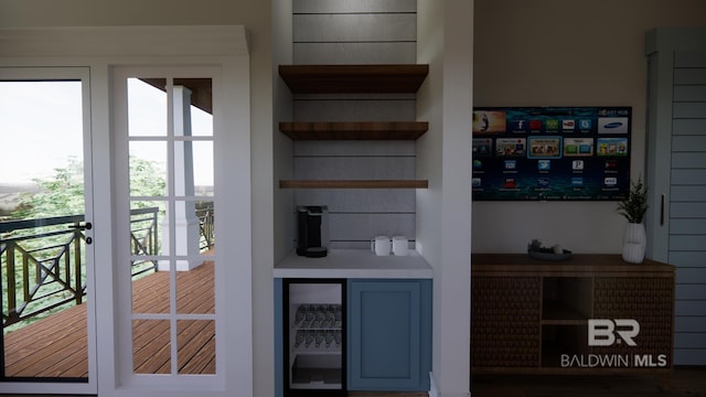 16880 Brigadoon Trl, Gulf Shores, AL 36542 - indoor dry bar featuring wine cooler