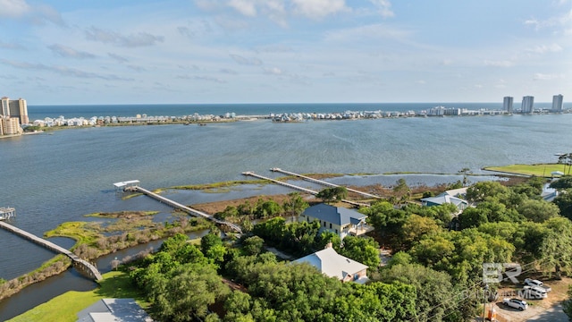 16880 Brigadoon Trl, Gulf Shores, AL 36542 - drone / aerial view of a large body of water