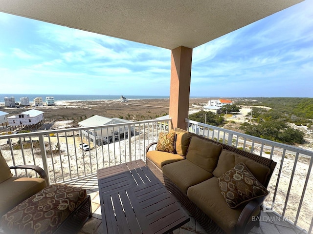 balcony featuring outdoor lounge area