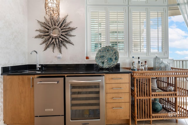 26302 Perdido Beach Blvd Unit D2201, Orange Beach, AL 36561 - indoor wet bar with wine cooler