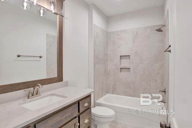 384 Garrison Blvd, Fairhope, AL 36532 - bathroom featuring vanity and shower / bath combination