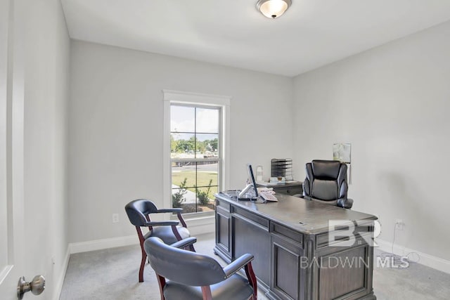 384 Garrison Blvd, Fairhope, AL 36532 - office area with baseboards and light carpet