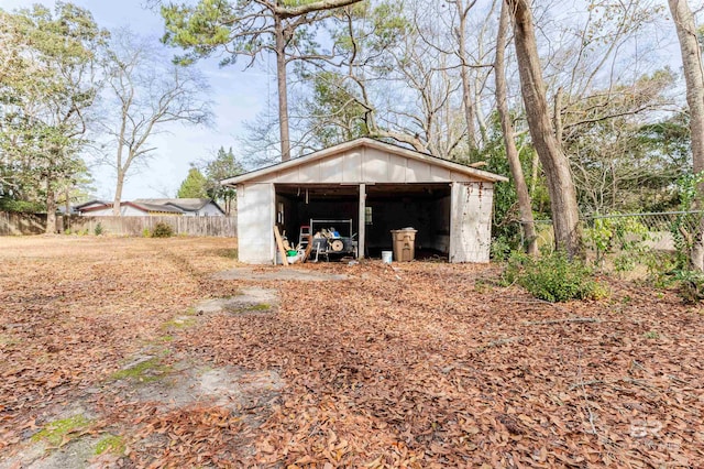 view of shed / structure