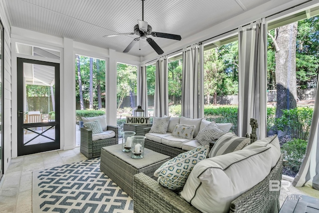 1106 Old County Rd, Daphne, AL 36526 - sunroom / solarium with stone tile floors and a healthy amount of sunlight