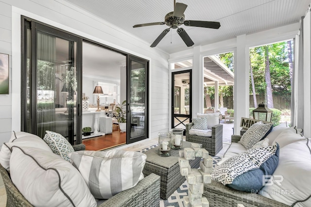 1106 Old County Rd, Daphne, AL 36526 - sunroom / solarium with wood finished floors and a wealth of natural light