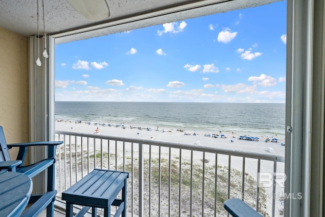327 E Beach Blvd Unit 7C, Gulf Shores, AL 36542 - balcony featuring view of water and beach