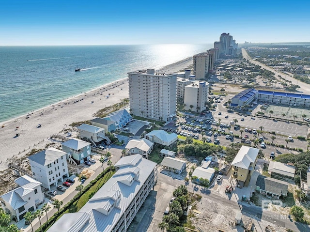 24568 Perdido Beach Blvd Unit 603, Orange Beach, AL 36561 - aerial view of property and surrounding area featuring waterfront with a beach