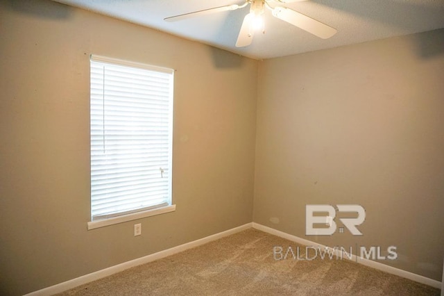 4366 Fathbrook Ln, Mobile, AL 36693 - carpeted spare room with a ceiling fan and baseboards