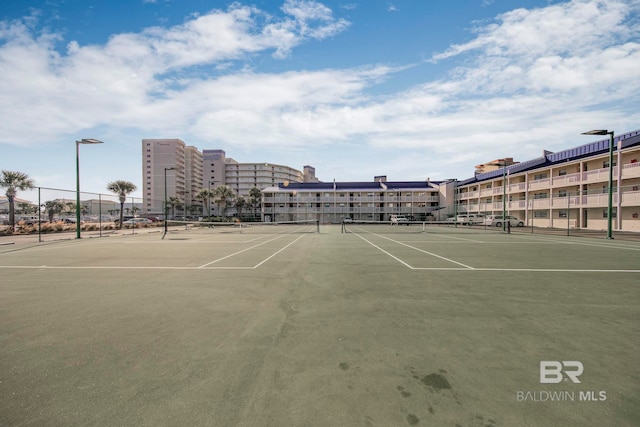 view of sport court featuring basketball court