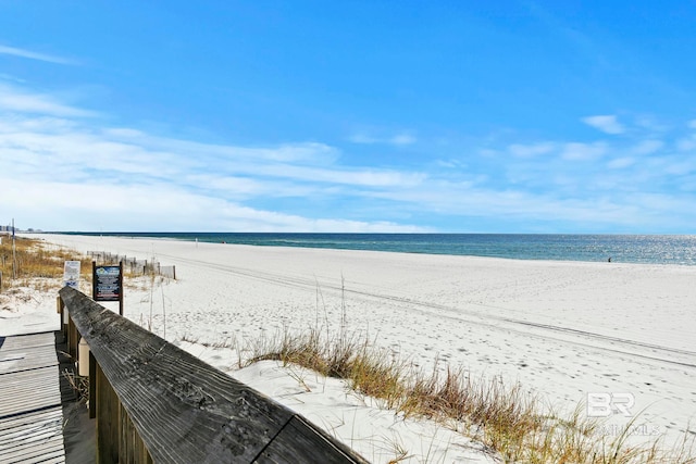 water view with a beach view