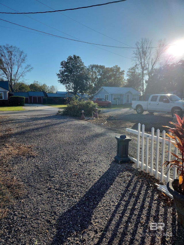 exterior space featuring fence