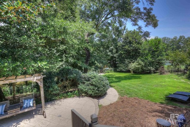 view of yard featuring a patio area